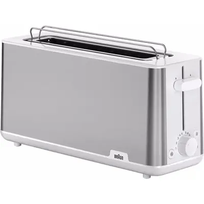 Braun HT1610 PurShine Langschlitz-Toaster weiß