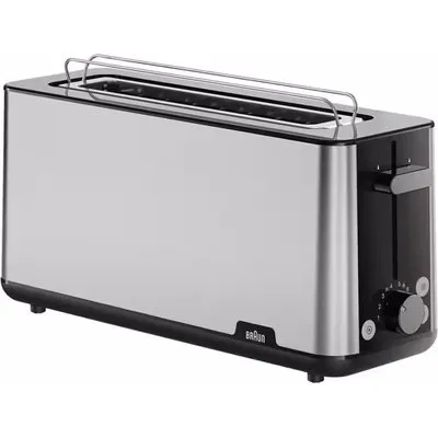 Braun HT1610 PurShine Langschlitz-Toaster schwarz