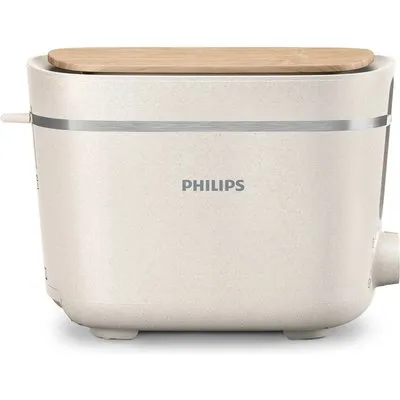 Philips HD2640/10 2-Schlitz-Toaster matt weiß Brötchenaufsatz 830W