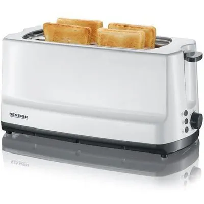 Severin AT 2234 Automatik Langschlitztoaster Start 1400W Weiß-Grau