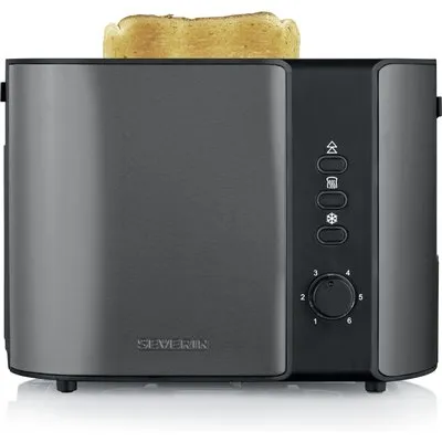 Severin AT 9573 Automatik Toaster Edelstahl Dunkelgrau