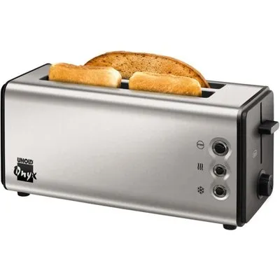 Unold 38915 Onyx Duplex Doppel-Langschlitz-Toaster Edelstahl