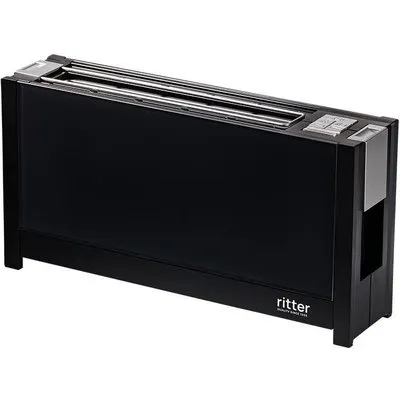 ritter volcano 5 Langschlitz-Toaster mit Glasfronten schwarz