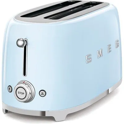 SMEG TSF02PBEU 50s Style 4 Scheiben Langschlitz Toaster Pastellblau