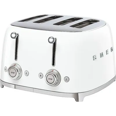 SMEG TSF03WHEU 50s Style 4 Scheiben Toaster Weiß
