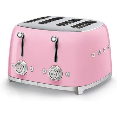 SMEG TSF03PKEU 50s Style 4 Scheiben Toaster Cadillac Pink