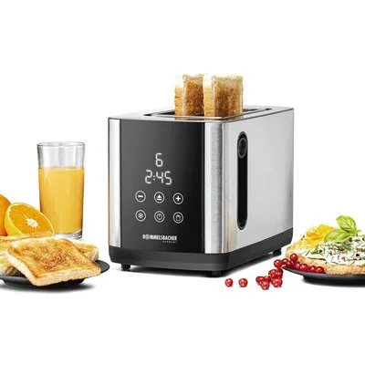 Rommelsbacher TO 850 Toaster 2 Schlitze Edelstahl