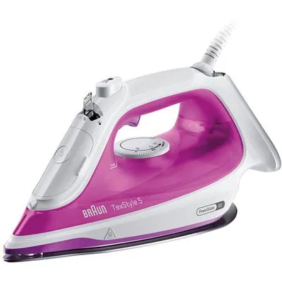 Braun TexStyle 5 Dampfbügeleisen SI 5225 PU 2500 W Weiß/Pink