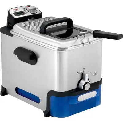 Tefal FR8040 Oleoclean Pro Inox & Design Fritteuse Edelstahl/Schwarz