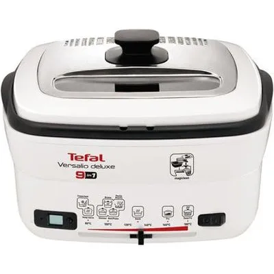 Tefal FR 4950 Multifunktions-Fritteuse Versalio Deluxe 9in1 Weiß/Schwarz