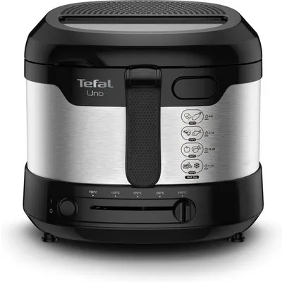 Tefal FF215D  Fritteuse UNO M 1.600W, 1kg Edelstahl/schwarz
