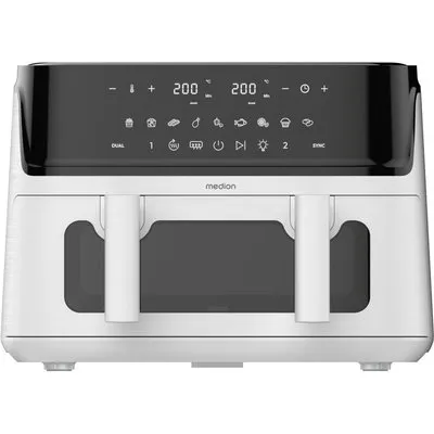 Medion MD 100057 Life P25 XXL Flex M Heißluftfritteuse 10,8l Weiß