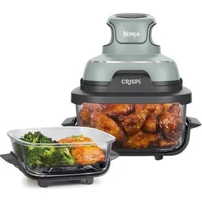 Ninja CRISPi 4-in-1 FN101EUSG  Heißluftfritteuse 3,8 L grün/ transparent