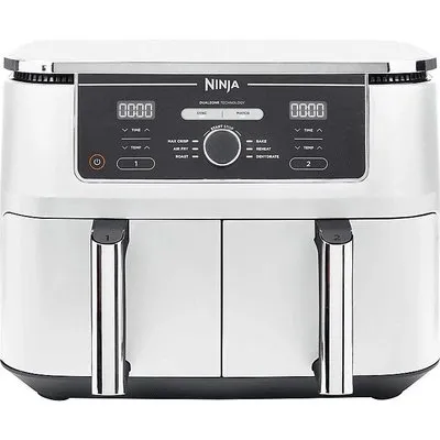 Ninja Foodi MAX AF400EUWH Dual Zone Heißluftfritteuse 9,5 L Weiß