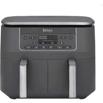 Ninja Dual Zone Heißluftfritteuse 7,6 L metallic grau