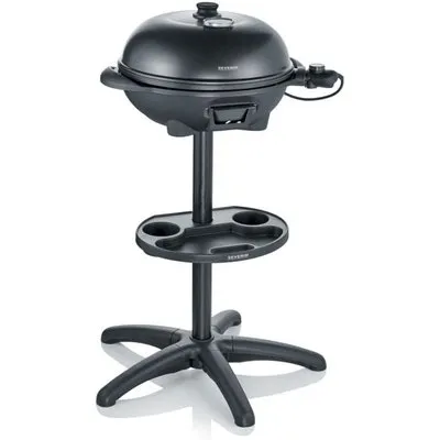 Severin PG 8541 Barbecue-Grill mit Standgestell schwarz