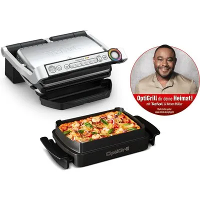 Tefal GC714D Optigrill+ Edelstahl / schwarz