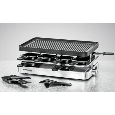 Rommelsbacher RC 1400  Ceran-Grill Edelstahl-Gehäuse