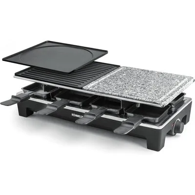 Rommelsbacher RCS 1350 Raclette-Grill Aluminium-Gehäuse 8er Wechselplatten