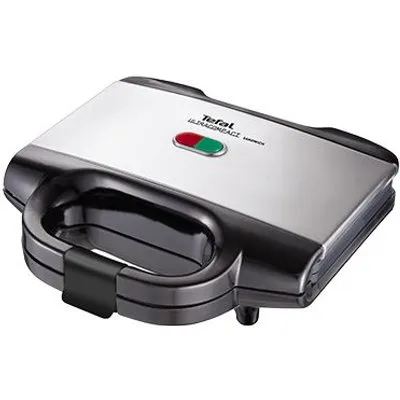 Tefal SM 1552 Ultracompact Edelstahl Sandwichmaker Schwarz/Edelstahl