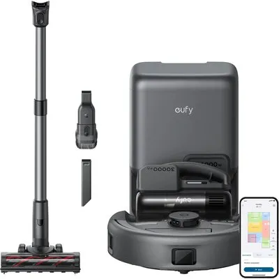 eufy E20 3-in-1 Saugroboter mit Selbstentleerungsstation schwarz