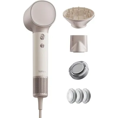 Laifen Neo Special Hochgeschwindigkeits-Haartrockner mit Diffusor & 2 Stylingdüsen; 110.000 U/min, Smart Temperature Control, 1400 W; gold