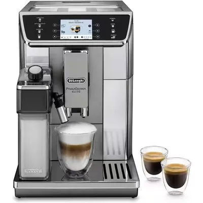 DeLonghi ECAM 650.55.MS PrimaDonna Elite Kaffeevollautomat Silber