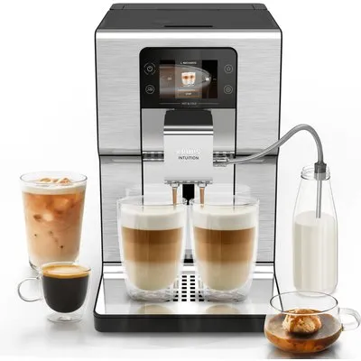 Krups EA879E Intuition Experience Hot&Cold Kaffeevollautomat Silber