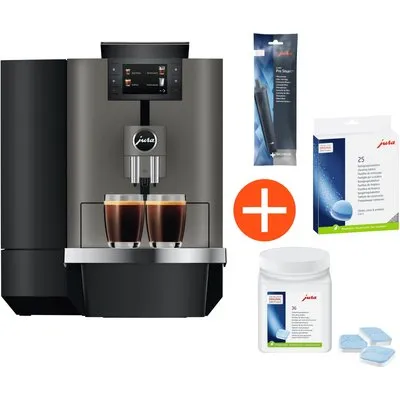 JURA Gastro X4c Dark Inox Professional Kaffeevollautomat Festwasseranschluß inkl. Gratis Wartungspack