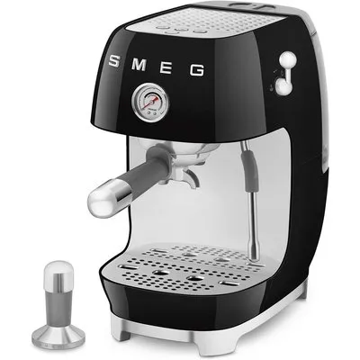 SMEG ECF03BLEU 50's Style Premium-Siebträger-Espressomaschine Schwarz