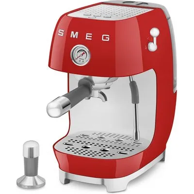 SMEG ECF03RDEU 50's Style Premium-Siebträger-Espressomaschine Rot