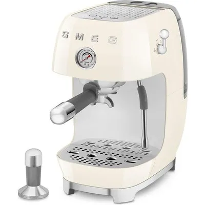 SMEG ECF03CREU 50's Style Premium-Siebträger-Espressomaschine Creme