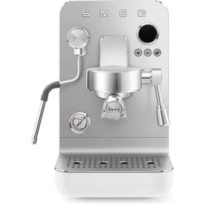 Smeg EMC02WHMEU Minipro Espressomaschine Collezione Ästhetik Weiß