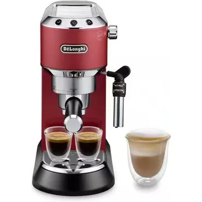 DeLonghi EC 685.R Dedica Style Siebträger Espressomaschine Rot