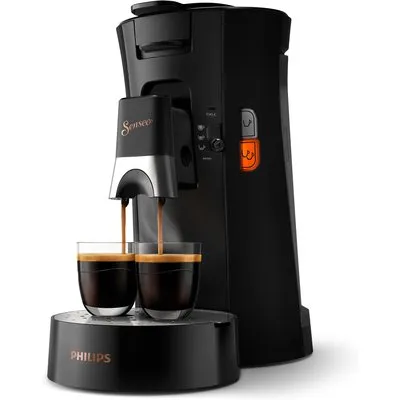 Philips CSA240/60 SENSEO Select Kaffeepadmaschine, tiefschwarz
