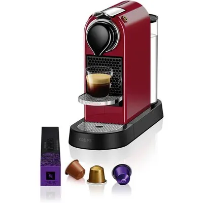 Kaffeemaschine Nespresso CitiZ von Krups Kirschrot