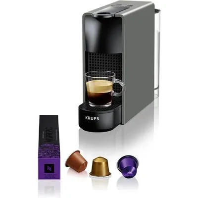 Kapselmaschine Nespresso Essenza Mini von Krups Grau
