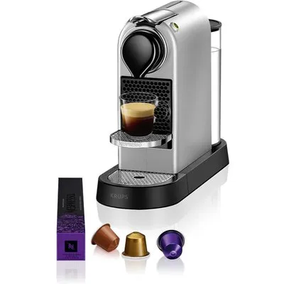 Kaffeemaschine Nespresso CitiZ von Krups Silber