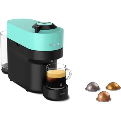 Kaffeekapselmaschine Nespresso VERTUO POP von Krups Aqua Mint