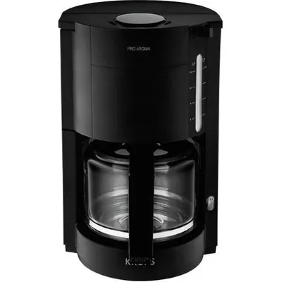 Krups F 309 08 Glas-Kaffeemaschinen Proaroma Schwarz Matt