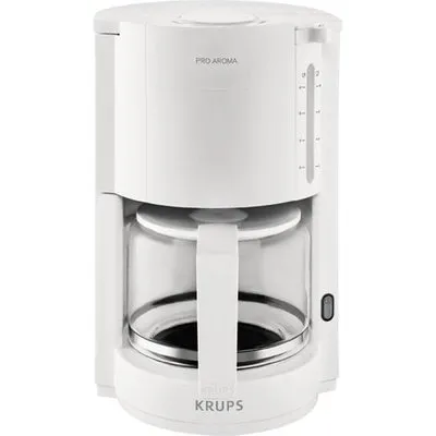 Krups F 309 01 Glas-Kaffeemaschinen Proaroma Weiß Matt