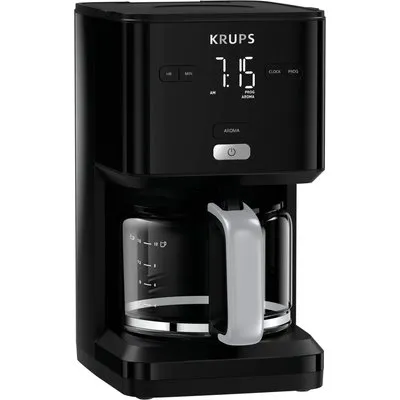 Krups KM6008 Filterkaffeemaschine SMART N LIGHT Schwarz 24h-Timer