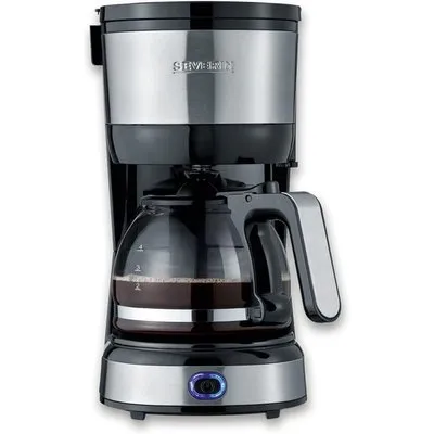 Severin KA 4808 Kompakt Filterkaffeemaschine Schwarz-Edelstahl