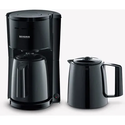 Severin KA 9307 Filterkaffeemaschine 2 Thermokannen schwarz