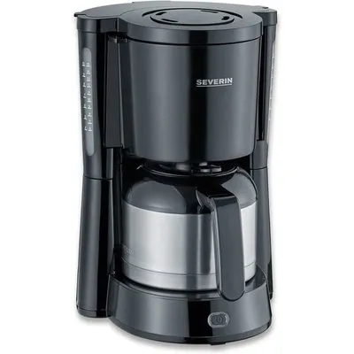 Severin KA 4835 Kaffeemaschine mit Thermokanne 1000W schwarz/silber