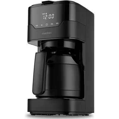 Medion MD18458 Kaffeemaschine mit Thermoskanne matt schwarz