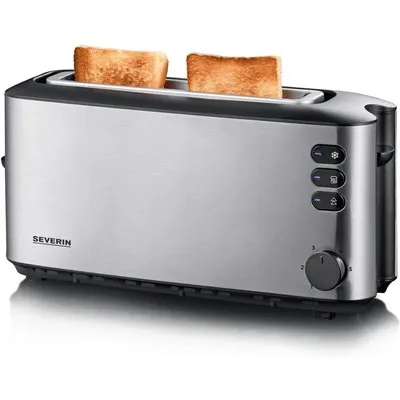 Severin AT 2515 Automatik-Langschlitztoaster Edelstahl