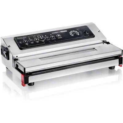 Magic Vac Jumbo 30 Premium V792PK1 Profi Vakuumiergerät aus Edelstahl mit Doppelpumpe und 30 cm Schweißnaht