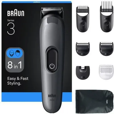 Braun Series 3 All-In-One Style Kit AIO3540 Haarschneider grau