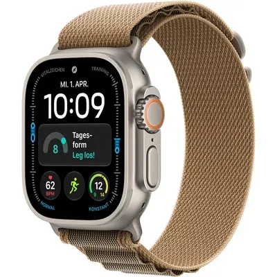 Apple Watch Ultra 4 Titanium Cellular 49mm Natur (Alpine Loop wüstensand) S